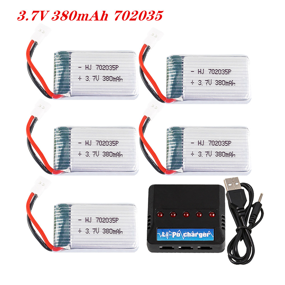Balance Charger Rc - 3,7V 380mah 702035 Bateria recarregável lipo