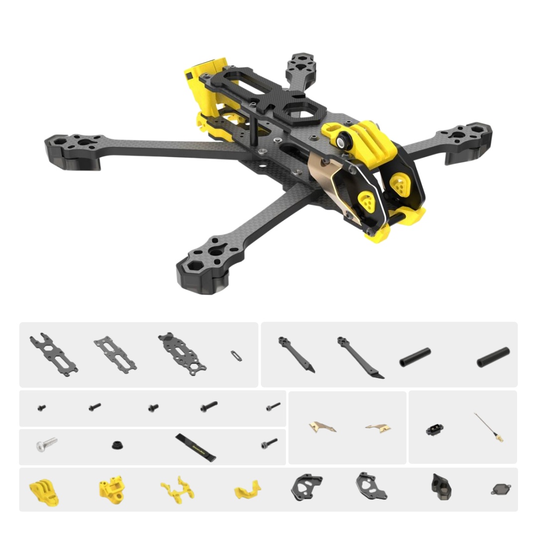Kit de quadro Mario 5, versão  - Carbon Fiber Drone Frame avaliação e preço