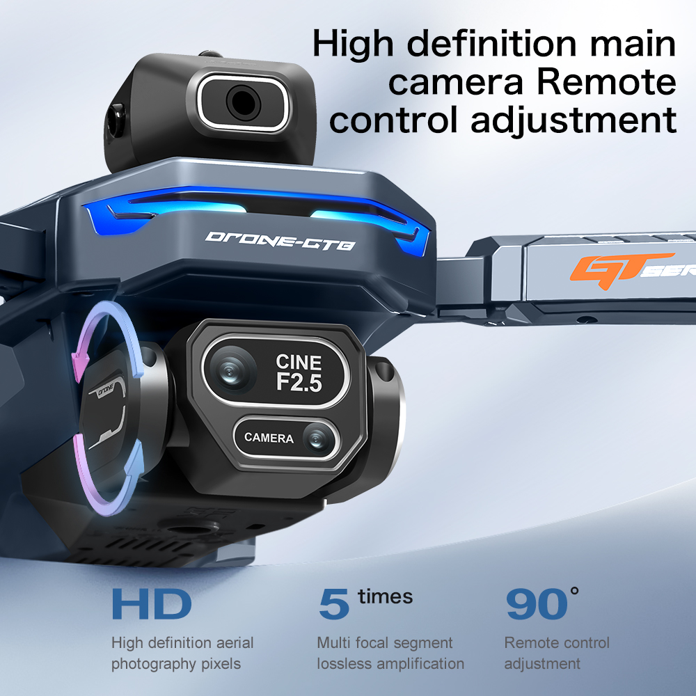 Drone RC GT8 Dobrável com GPS, - Dji Mini Drone avaliação e preço