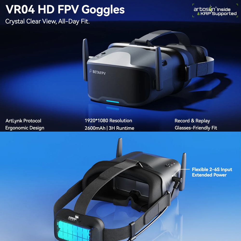 Óculos FPV BETAFPV VR04 HD Pro - Goggles Fpv avaliação e preço