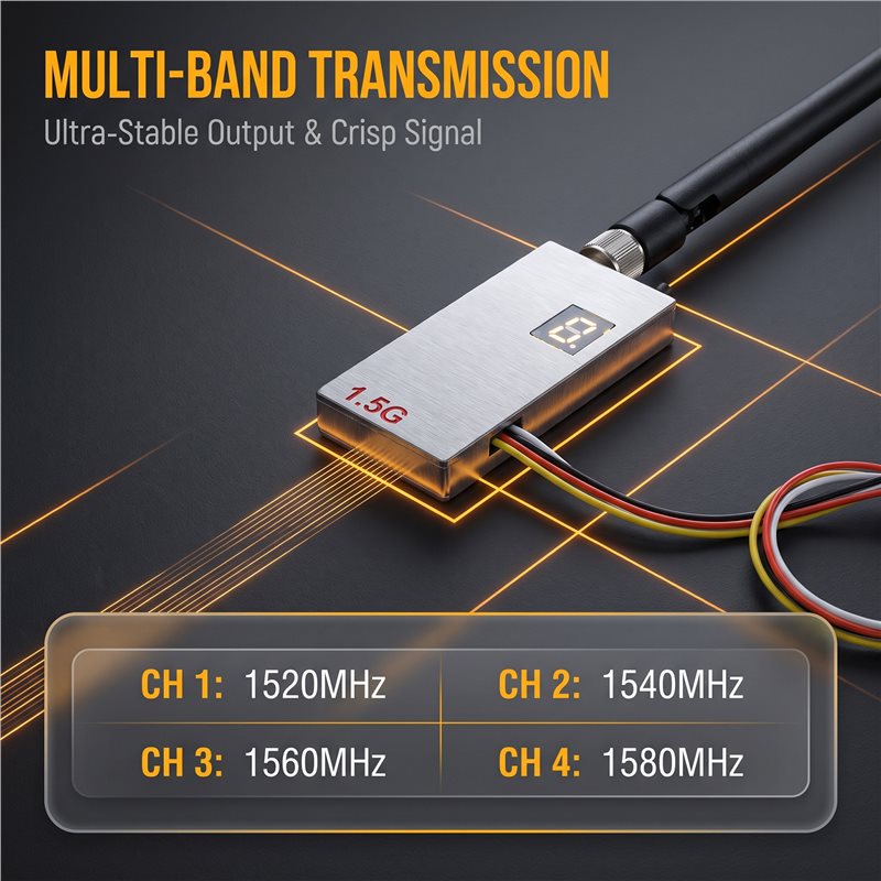 MACH-1.5G 2W FPV VTX + Antena  - Drone Antenna avaliação e preço