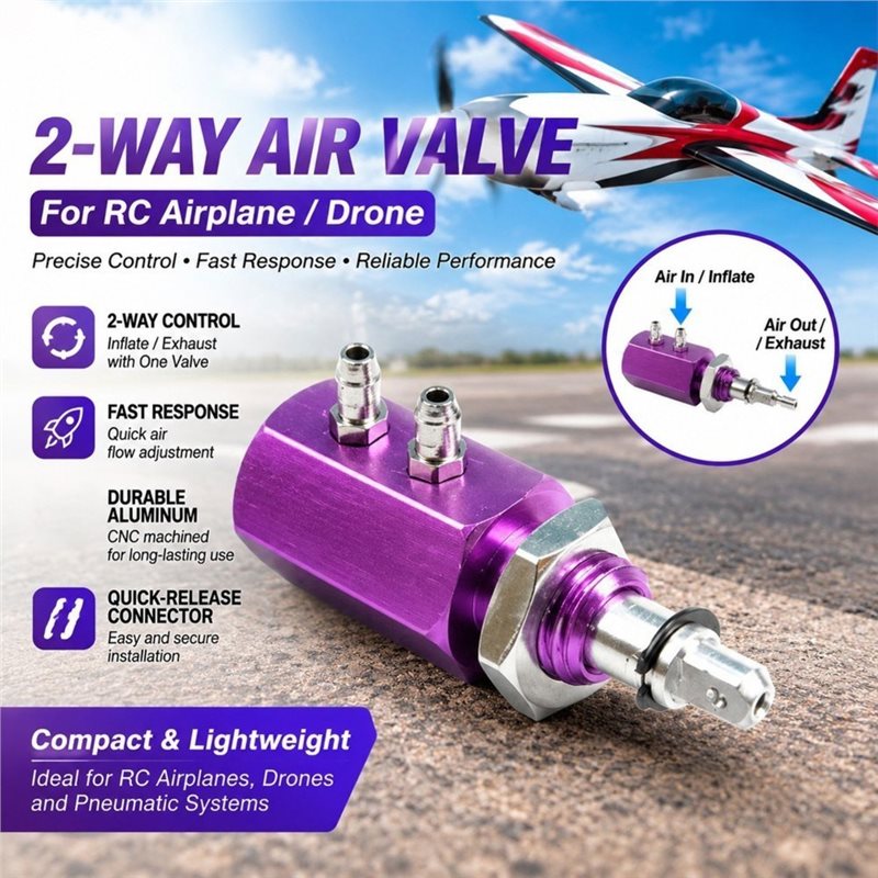 Válvula de ar bidirecional ABL - Rc Drone avaliação e preço