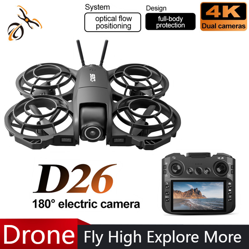Drone D26 4K Aéreo HD 180 °    - Drone Gimbal avaliação e preço