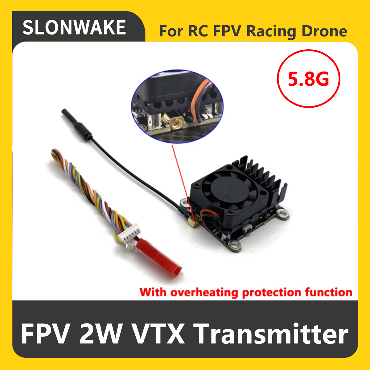 Transmissor FPV VTX SLONWAKE 5 - Rc Transmitter avaliação e preço