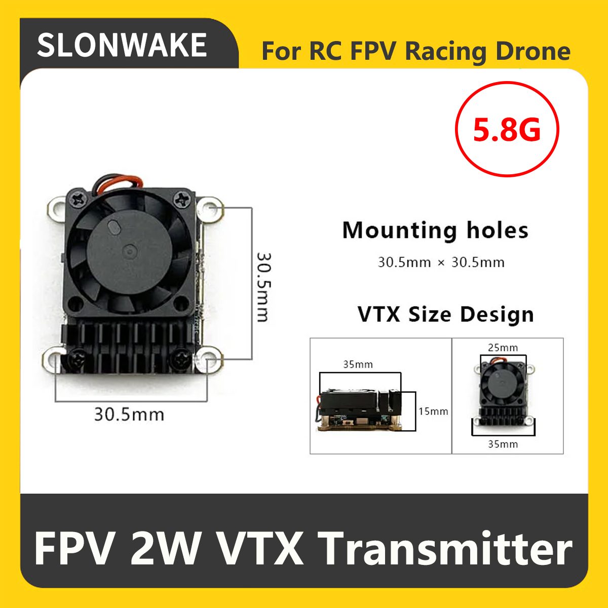 Transmissor FPV VTX SLONWAKE 5 - Rc Transmitter avaliação e preço