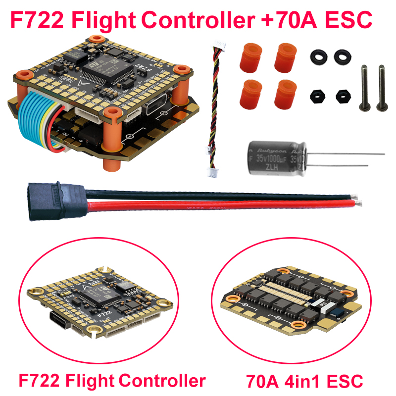 DAKEFPV F722 60A Stack ICM4268 - F722 Flight Controller avaliação e preço