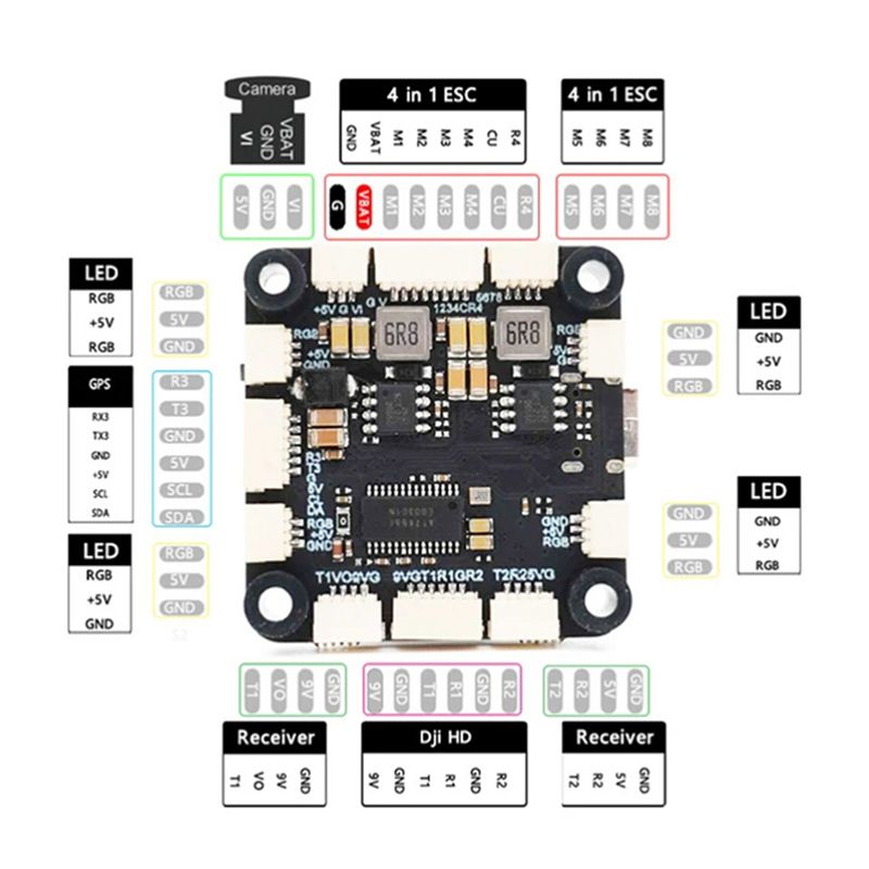 Controlador de Voo ABXE-F722 5 - F722 Flight Controller avaliação e preço