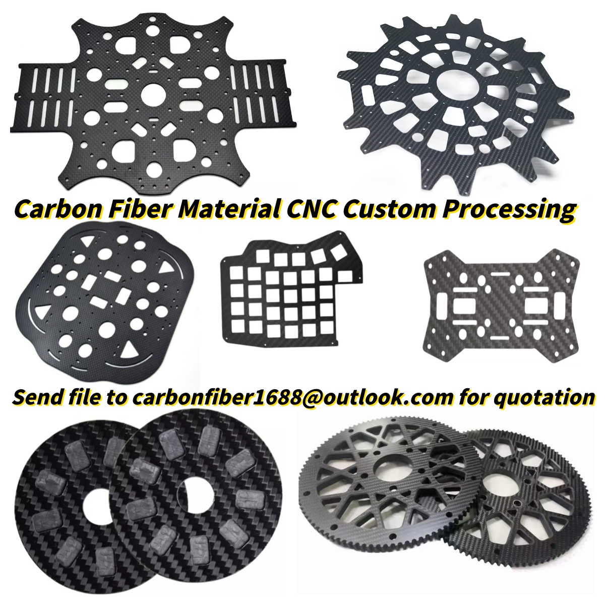 Placa de Fibra de Carbono para - Carbon Fiber Drone Frame avaliação e preço
