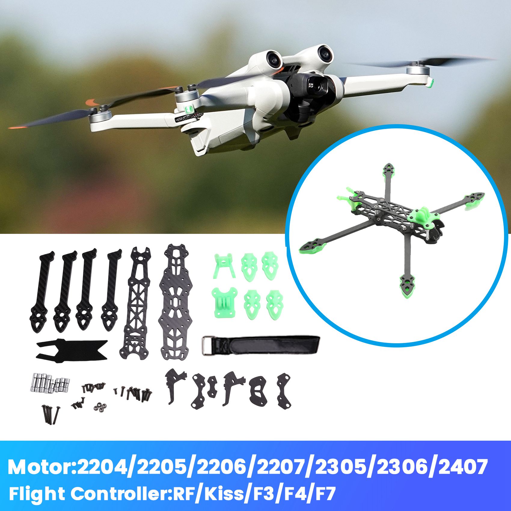 YSUN-MARK4-HD Mark 4 HD 5 pole - Carbon Fiber Drone Frame avaliação e preço